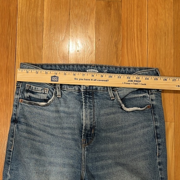 Old navy women’s flare ankle high-rise jeans size 12 tall . - Picture 4 of 9